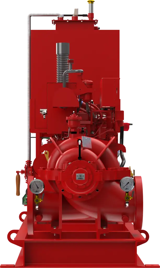 FM Approved Exstinguo Firefighting Unit Front View - Idroelettrica Spa